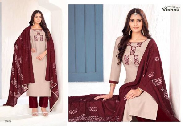 Vishnu Niyati Vichitra Silk Fancy Dress Material Catalog Wholesale Collection Exporter - Image 8