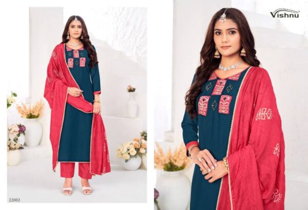 Vishnu Niyati Vichitra Silk Fancy Dress Material Catalog Wholesale Collection Exporter - Image 11