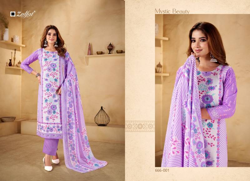 Zulfat Summer Shine Vol 3 Cotton Printed Dress Material Catalog Wholesale Collection Exporter - Image 3