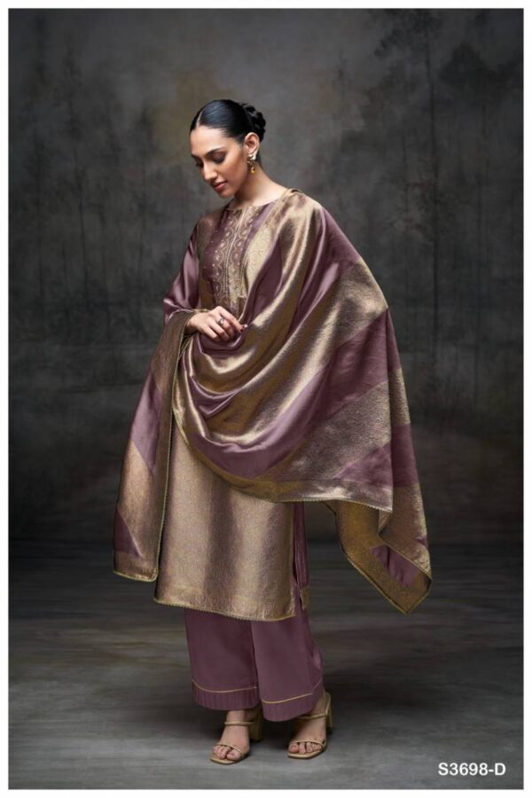 Ganga Laurene Viscose Woven Silk Jacquard Salwar Kameez Catalog Wholesale Collection Exporter - Image 5