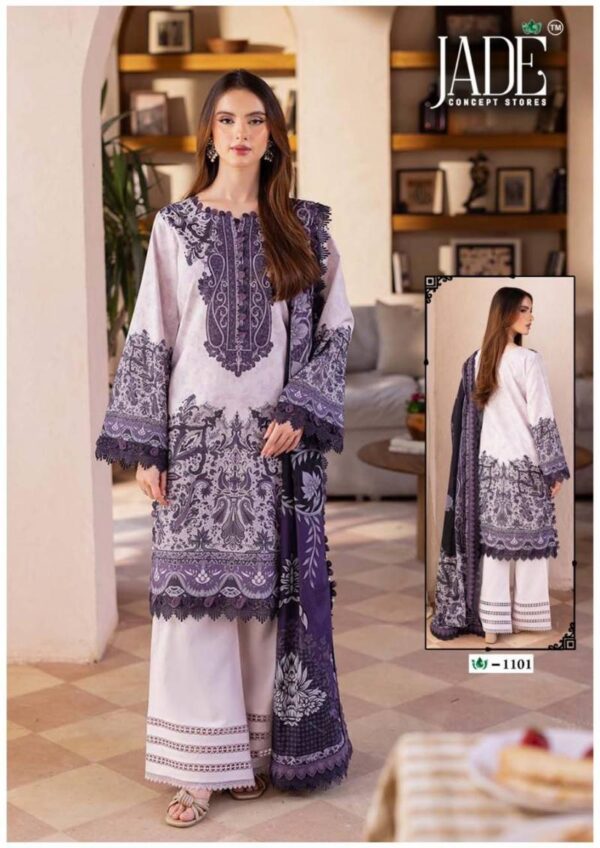 Jade Crimson Exclusive Lawn Vol 11 Dress Material Catalog Wholesale Collection Exporter - Image 2