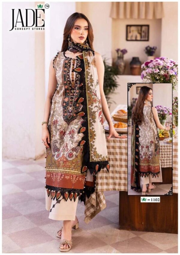 Jade Crimson Exclusive Lawn Vol 11 Dress Material Catalog Wholesale Collection Exporter - Image 3