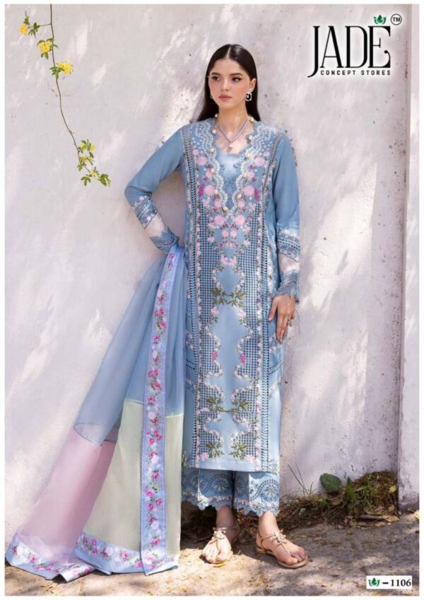 Jade Crimson Exclusive Lawn Vol 11 Dress Material Catalog Wholesale Collection Exporter - Image 7