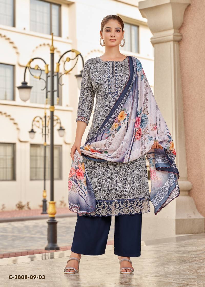 Alok Super Girl Edition 3 Jam Cotton Dress Material Catalog Wholesale Collection Exporter - Image 2