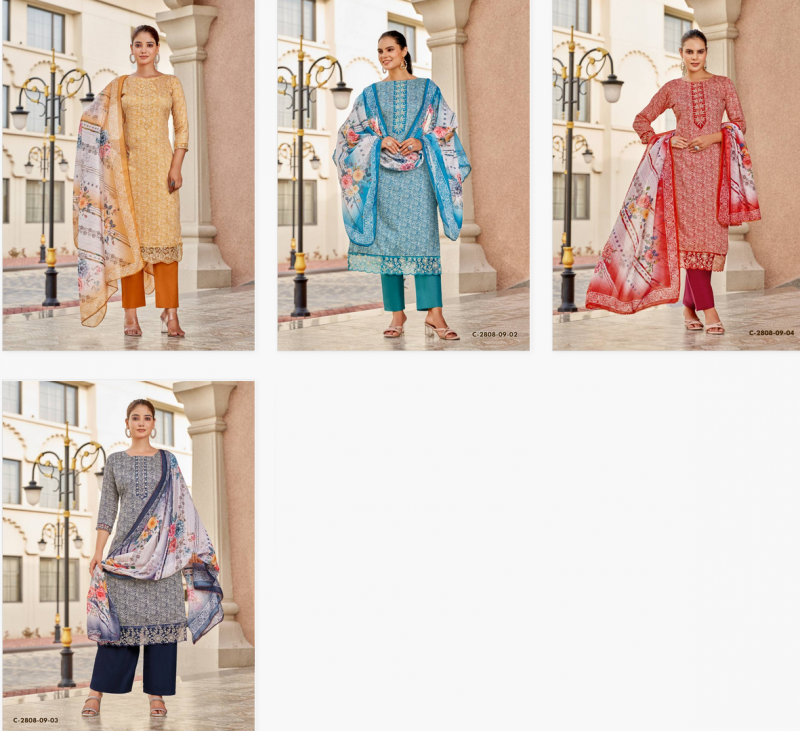 Alok Super Girl Edition 3 Jam Cotton Dress Material Catalog Wholesale Collection Exporter - Image 7