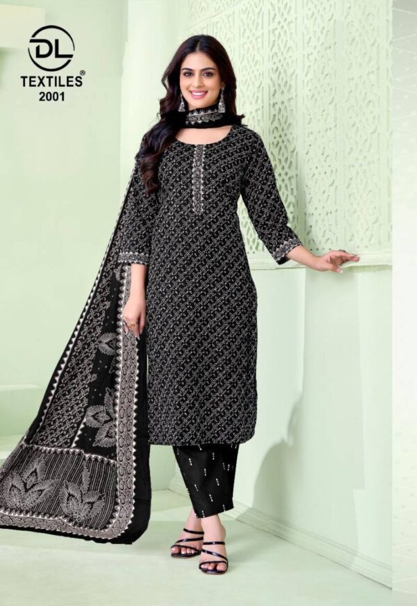 Dl Nayarang Vol 2 Cotton Kurti Pant With Dupatta Catalog Wholesale Collection Exporter - Image 2