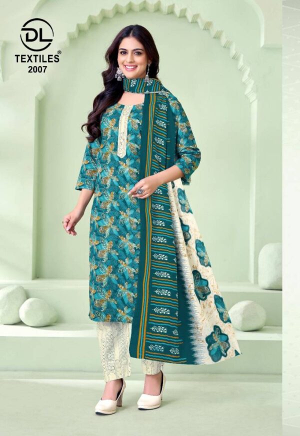 Dl Nayarang Vol 2 Cotton Kurti Pant With Dupatta Catalog Wholesale Collection Exporter - Image 3