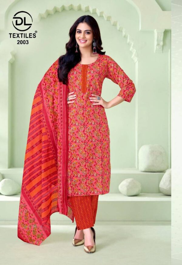 Dl Nayarang Vol 2 Cotton Kurti Pant With Dupatta Catalog Wholesale Collection Exporter - Image 5