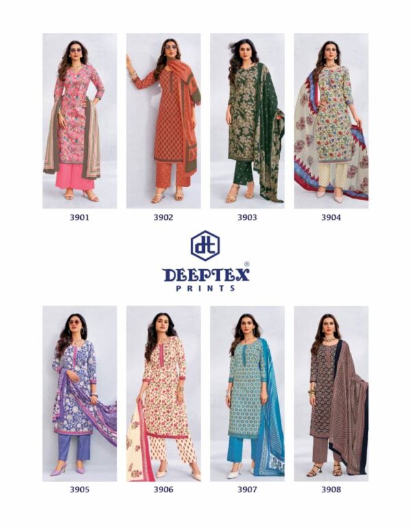 Deeptex Chief Guest Vol 39 Cotton Dress Material Catalog Wholesale Collection Exporter - Image 17