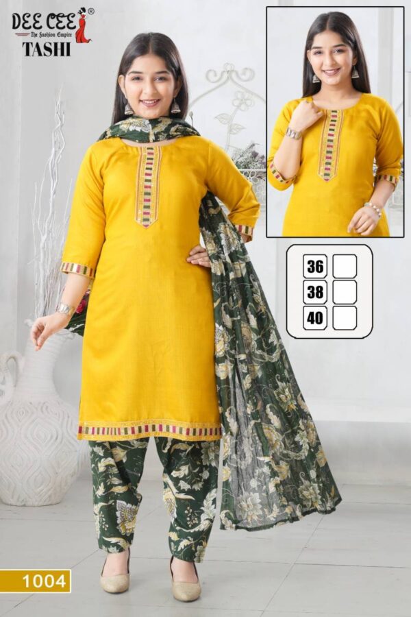 Deecee Tashi Vatican Embroidered Kurti Bottom With Dupatta Catalog Wholesale Collection Exporter - Image 4