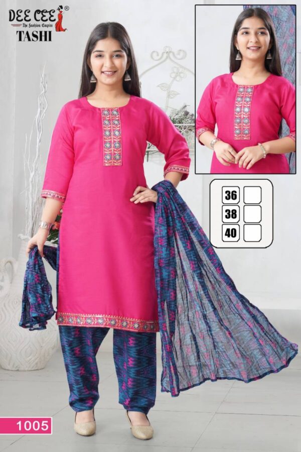 Deecee Tashi Vatican Embroidered Kurti Bottom With Dupatta Catalog Wholesale Collection Exporter - Image 7