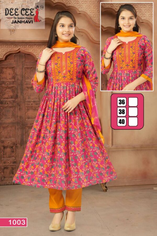 Deecee Janhavi Modal Silk Kurti Bottom With Dupatta Catalog Wholesale Collection Exporter - Image 3