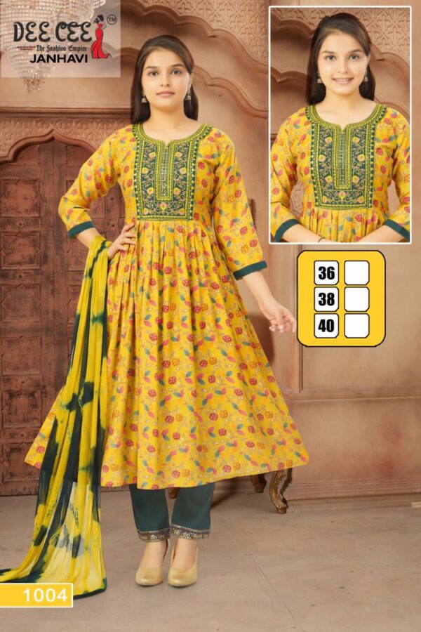 Deecee Janhavi Modal Silk Kurti Bottom With Dupatta Catalog Wholesale Collection Exporter - Image 7