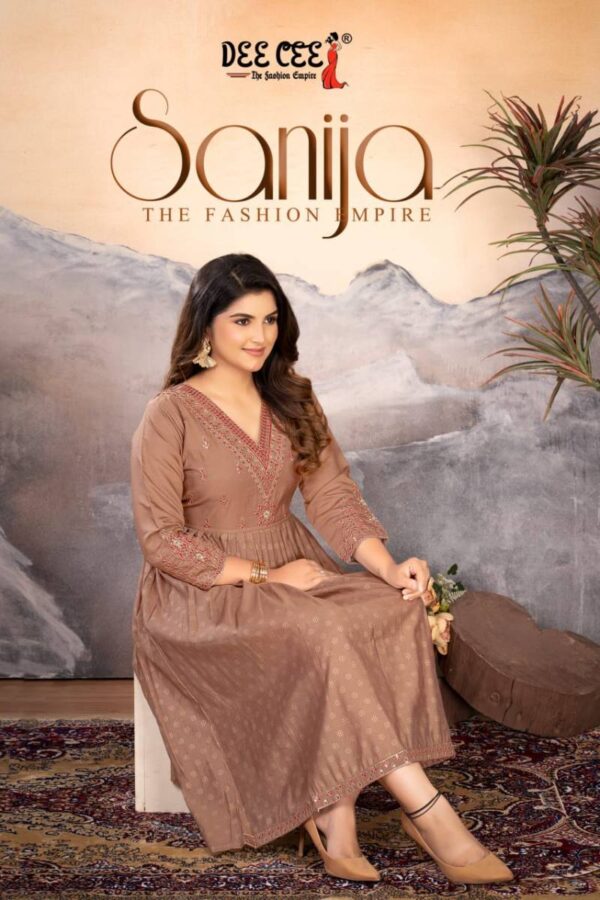 Deecee Sanija Roman Silk Flair Kurti Catalog Wholesale Collection Exporter