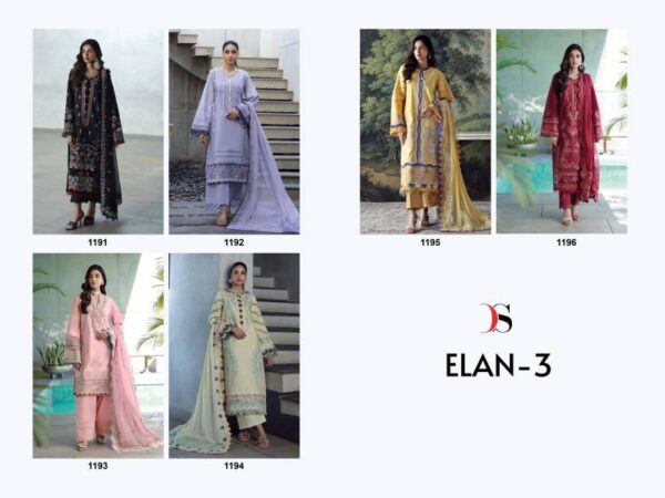 Deepsy Elan 3 Cotton Pakistani Salwar Kameez Catalog Wholesale Collection Exporter - Image 8