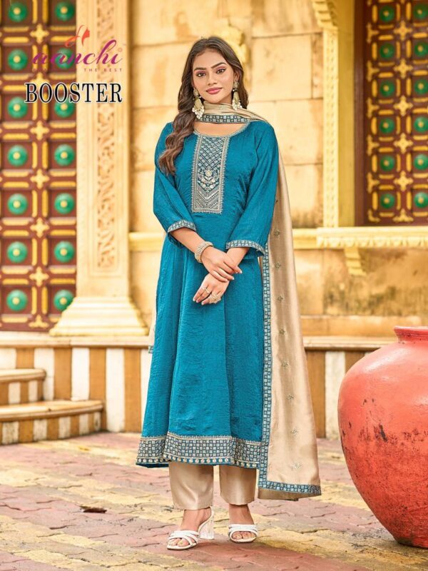 Aanchi Booster Fancy Flair Kurta Set Catalog Wholesale Collection Exporter - Image 3