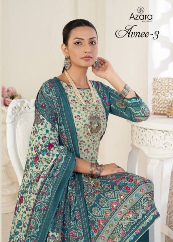 Radhika Azara Avnee 3 Lawn Cotton Printed Dress Material Catalog Wholesale Collection Exporter