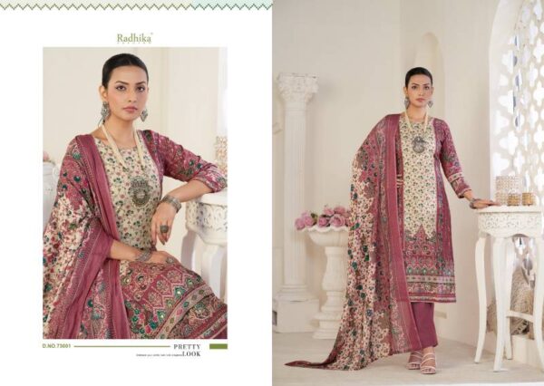Radhika Azara Avnee 3 Lawn Cotton Printed Dress Material Catalog Wholesale Collection Exporter - Image 2