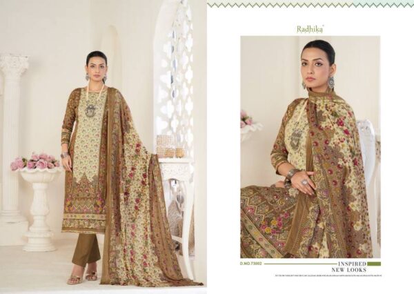 Radhika Azara Avnee 3 Lawn Cotton Printed Dress Material Catalog Wholesale Collection Exporter - Image 4