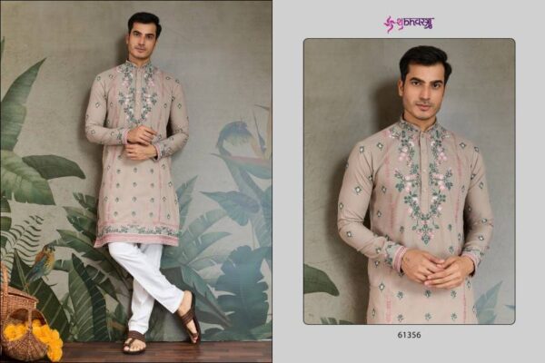 Shubhvastra The Fusion Fits 3 Viscose Silk Mens Kurta Catalog Wholesale Collection Exporter - Image 9