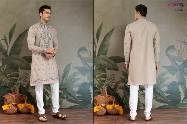Shubhvastra The Fusion Fits 3 Viscose Silk Mens Kurta Catalog Wholesale Collection Exporter - Image 13