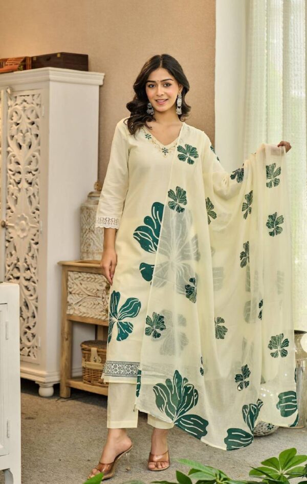 Naisha K 111 Cotton Kurti Bottom With Dupatta Catalog Wholesale Collection Exporter - Image 5
