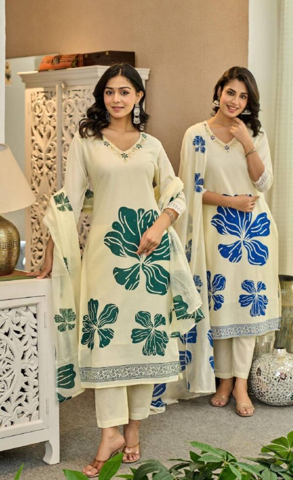 Naisha K 111 Cotton Kurti Bottom With Dupatta Catalog Wholesale Collection Exporter - Image 6