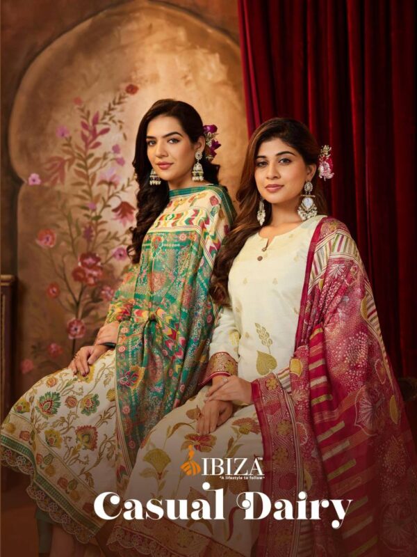 Ibiza Casual Dairy Digital Foil Printed Salwar Kameez Catalog Wholesale Collection Exporter