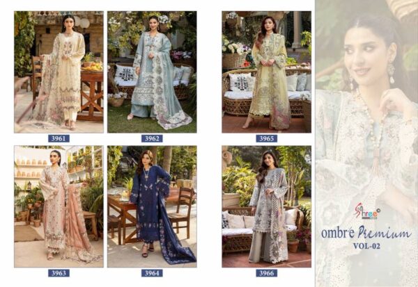 Shree Ombre Premium Vol 2 Cotton Pakistani Salwar Suit Catalog Wholesale Collection Exporter - Image 8