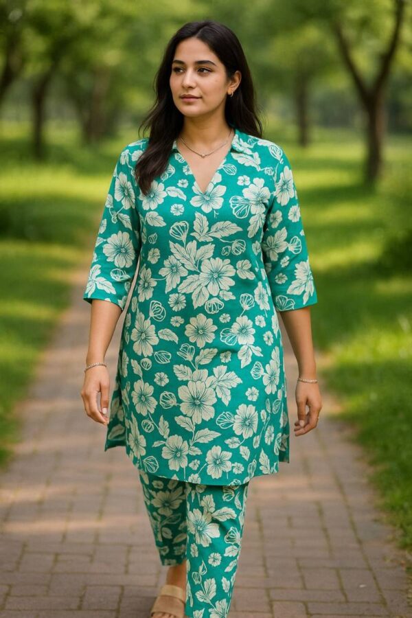 Swara Jaipuri Prints 1 Cotton Co Ord Set Catalog Wholesale Collection Exporter - Image 4
