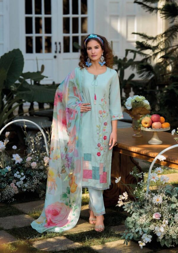 Kailee Voeux Viscose Top Bottom With Dupatta Catalog Wholesale Collection Exporter - Image 4