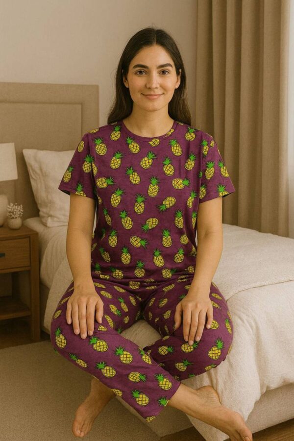 Swara Womens Night Wear 1 Cotton Night Suit Catalog Wholesale Collection Exporter - Image 4