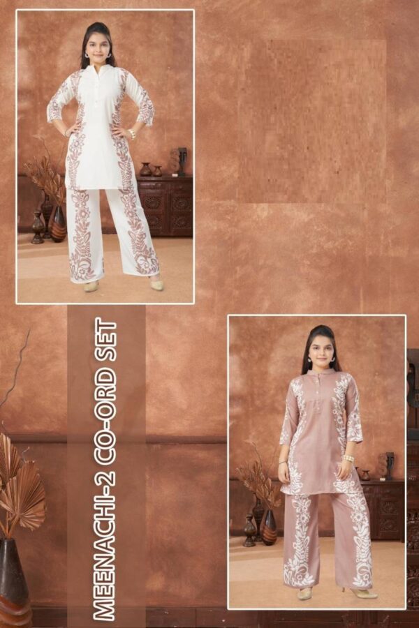 Meenachi 2 Co Ord Set Cotton Slub Digital Printed Western Catalog Wholesale Collection Exporter - Image 3