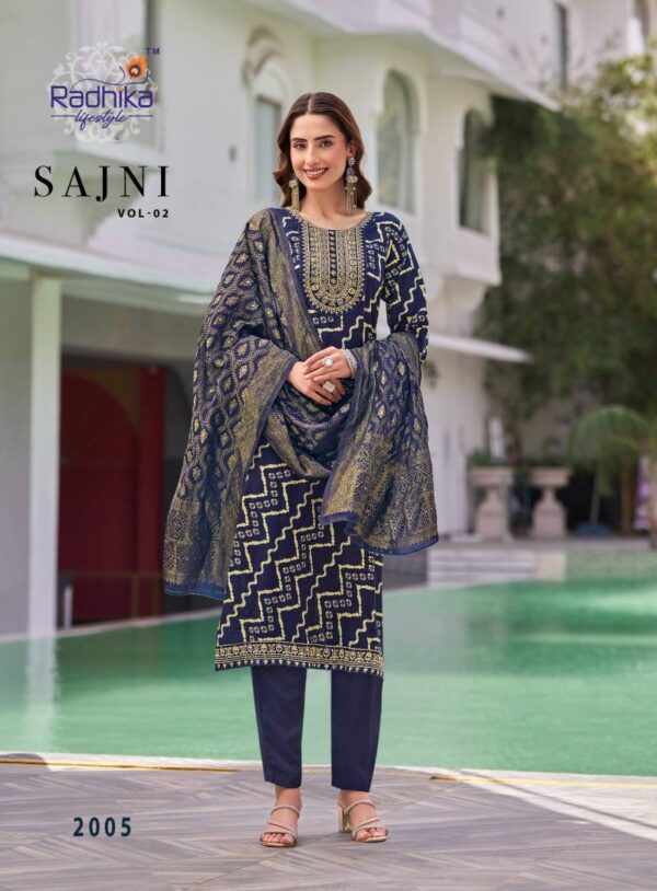 Radhika Sajni Vol 2 Rayon Printed Readymade Catalog Wholesale Collection Exporter - Image 5