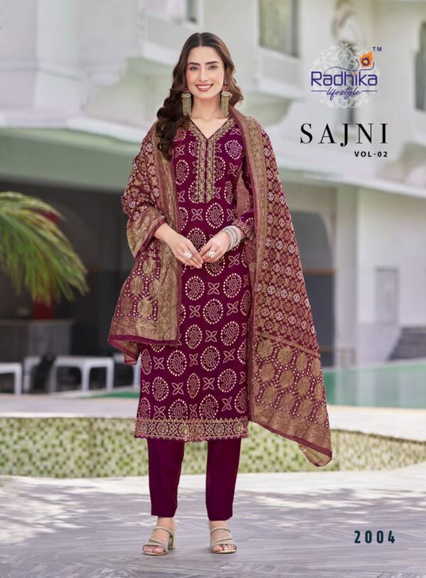 Radhika Sajni Vol 2 Rayon Printed Readymade Catalog Wholesale Collection Exporter - Image 6