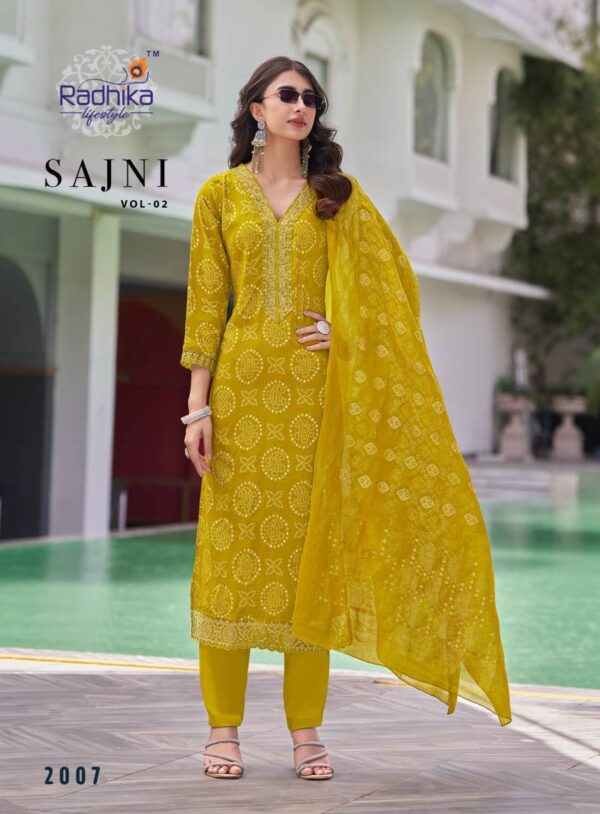Radhika Sajni Vol 2 Rayon Printed Readymade Catalog Wholesale Collection Exporter - Image 8
