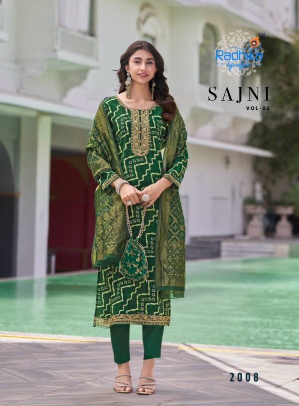 Radhika Sajni Vol 2 Rayon Printed Readymade Catalog Wholesale Collection Exporter - Image 9