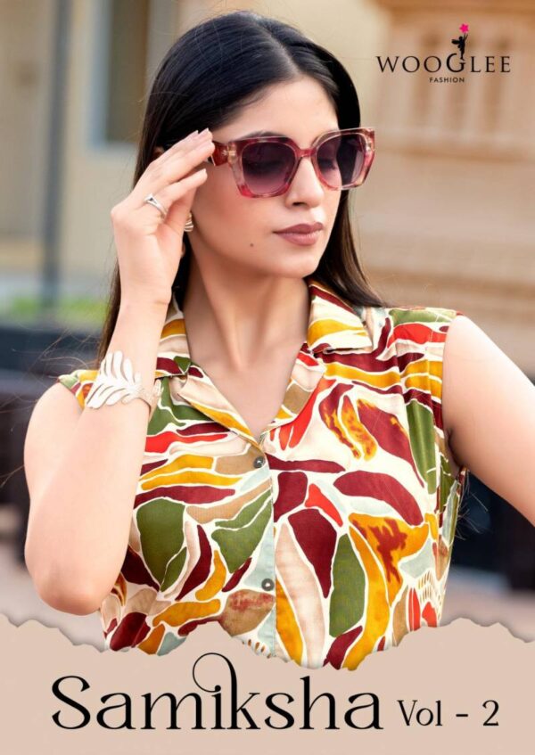 Wooglee Samiksha Vol 2 Rayon Printed Co Ord Set Catalog Wholesale Collection Exporter