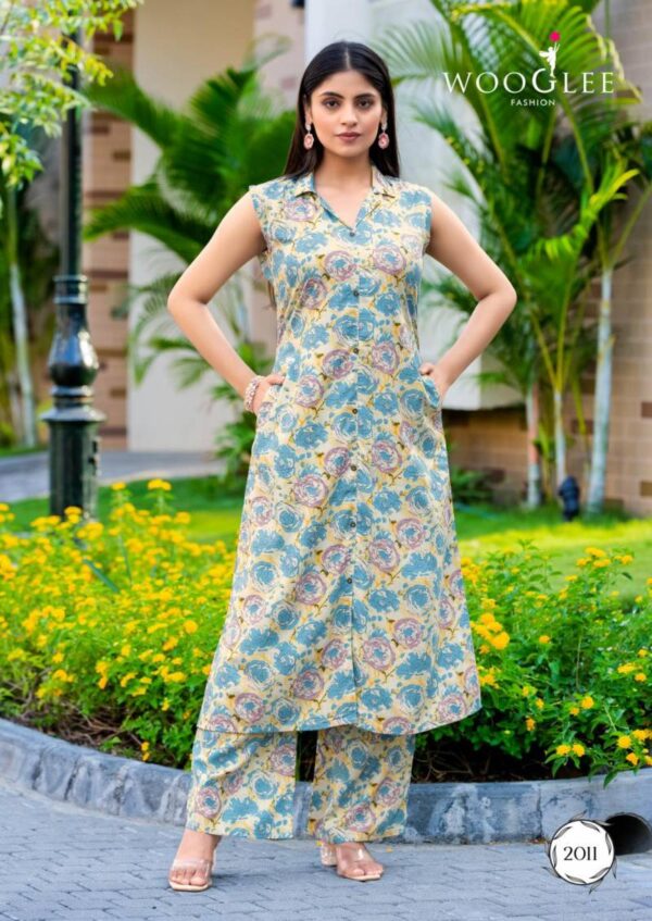 Wooglee Samiksha Vol 2 Rayon Printed Co Ord Set Catalog Wholesale Collection Exporter - Image 5