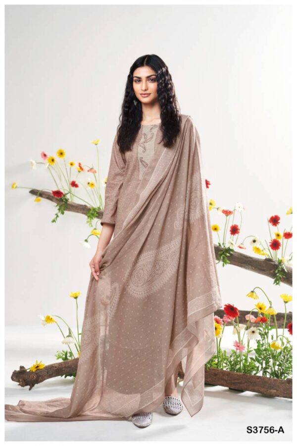 Ganga Keona Cotton Satin Printed Salwar Kameez Catalog Wholesale Collection Exporter - Image 3