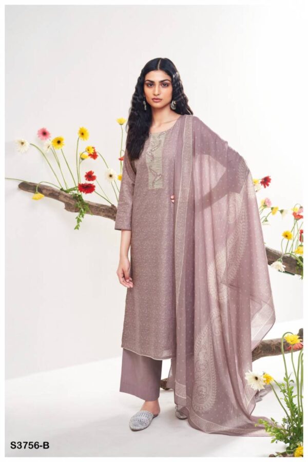 Ganga Keona Cotton Satin Printed Salwar Kameez Catalog Wholesale Collection Exporter - Image 4