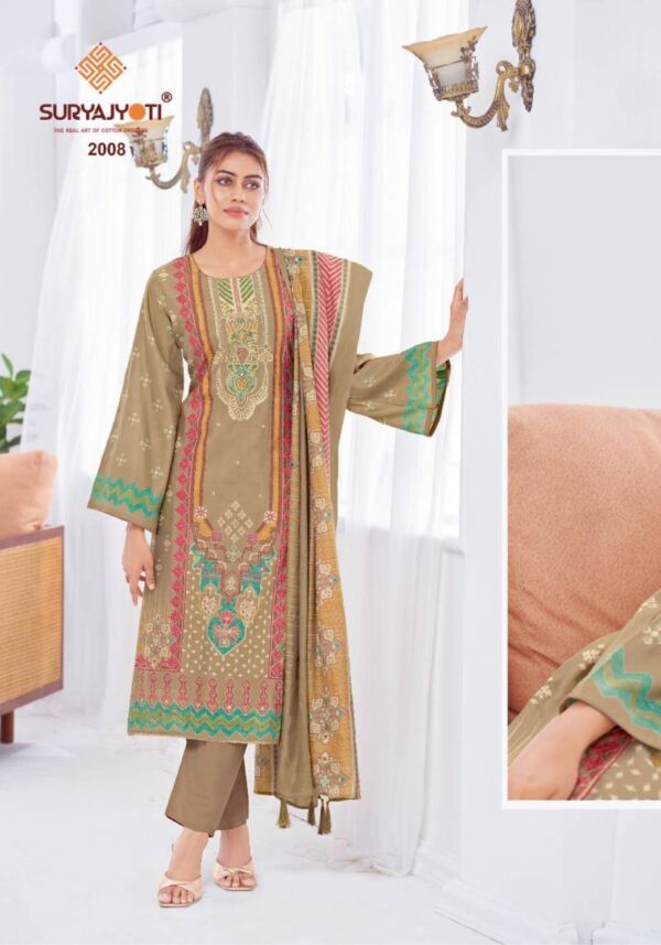Suryajyoti Kimora Vol 2 Model Printed Dress Material Catalog Wholesale Collection Exporter - Image 3