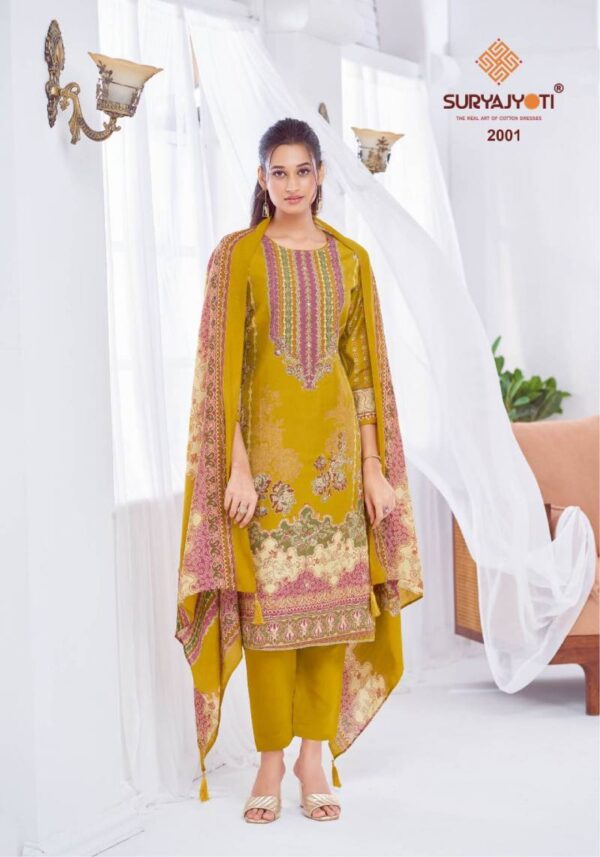 Suryajyoti Kimora Vol 2 Model Printed Dress Material Catalog Wholesale Collection Exporter - Image 6