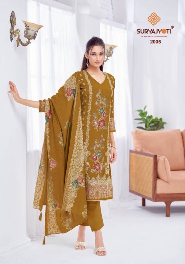 Suryajyoti Kimora Vol 2 Model Printed Dress Material Catalog Wholesale Collection Exporter - Image 7