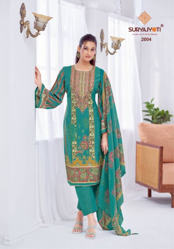 Suryajyoti Kimora Vol 2 Model Printed Dress Material Catalog Wholesale Collection Exporter - Image 8