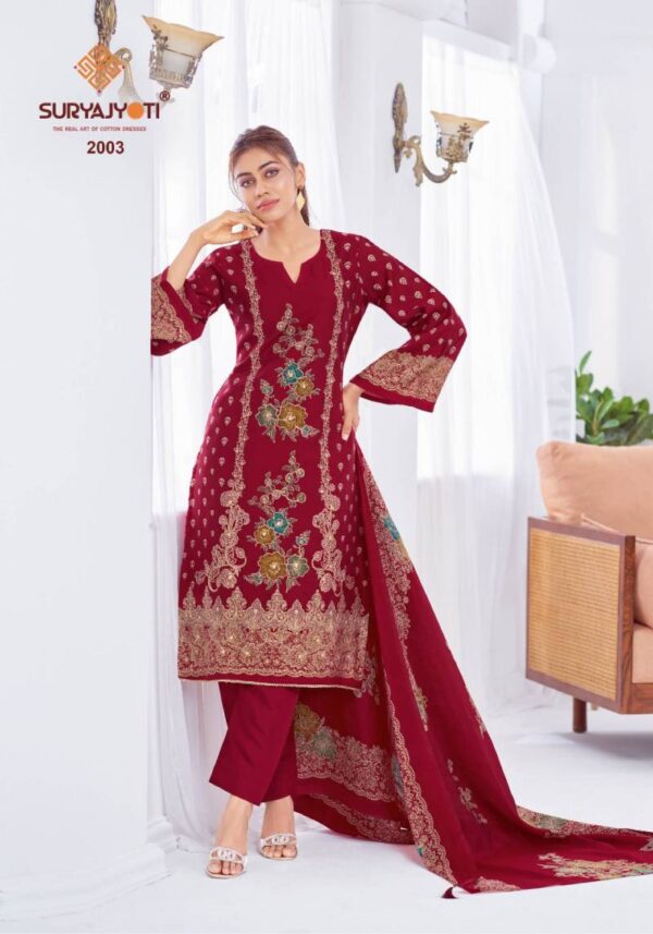 Suryajyoti Kimora Vol 2 Model Printed Dress Material Catalog Wholesale Collection Exporter - Image 9