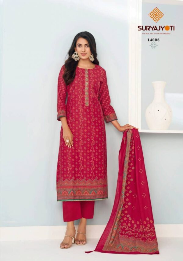 SuryaJyoti Pushpa Vol 14 Modal Printed Dress Material Catalog Wholesale Collection Exporter - Image 6