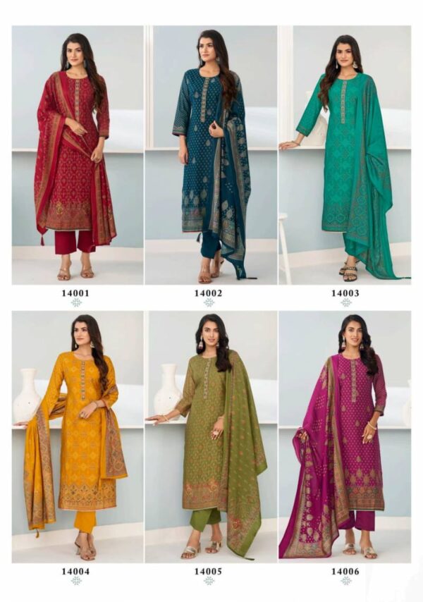 SuryaJyoti Pushpa Vol 14 Modal Printed Dress Material Catalog Wholesale Collection Exporter - Image 10