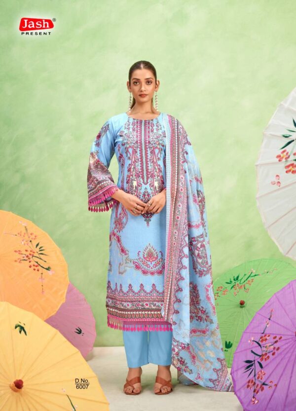 Jash Qurbat Vol 6 Mix Cotton Dress Material Catalog Wholesale Collection Exporter - Image 5
