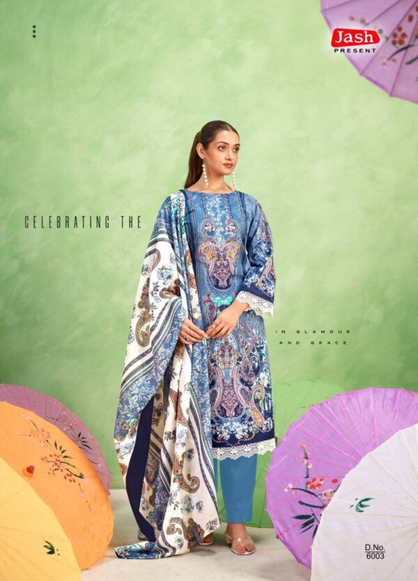 Jash Qurbat Vol 6 Mix Cotton Dress Material Catalog Wholesale Collection Exporter - Image 6